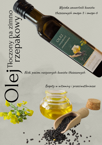olej rzepakowy tłoczony na zimno