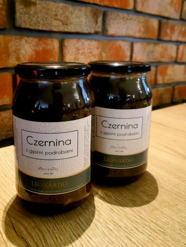 czernina z gęsimi podrobami